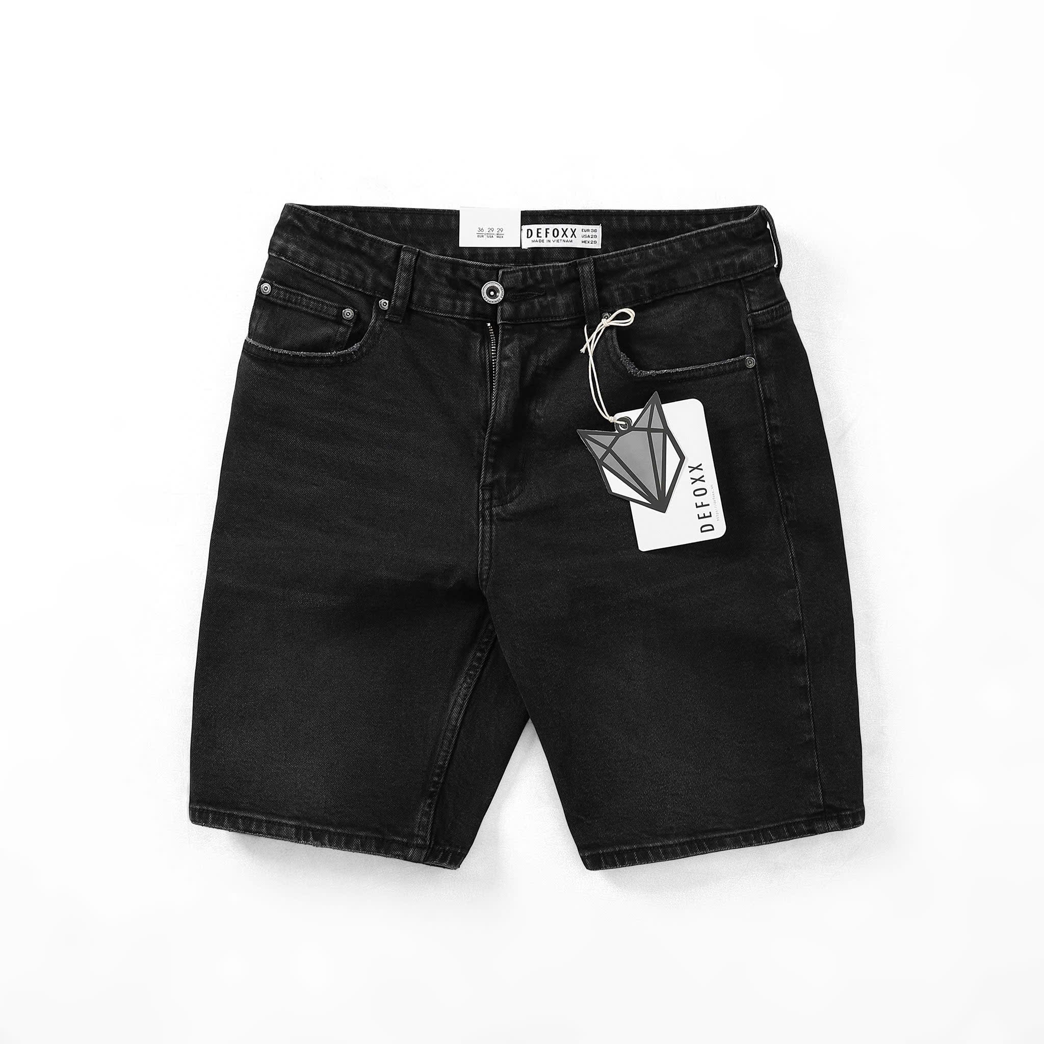 Quần Short Jean Defoxx - Xám Đậm Wash