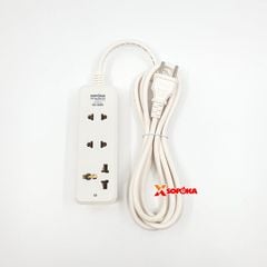 Ổ Cắm Điện 3 Lỗ 2200W Lõi Sứ Có Dây 3C2 SOPOKA – Chịu Nhiệt, Chống Cháy, Chống Vỡ