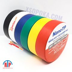Băng Keo Cách Điện PVC NanoTP 600V 115 Mic 20Y BKĐ115-20Y Tiến Phát