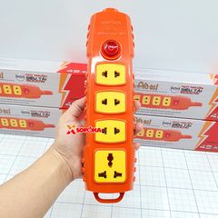 Ổ Cắm Điện 4 Lỗ Không Dây 6000W Có Nút Nguồn 4S-6000W2+ SOPOKA