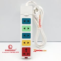 Ổ Cắm Điện 5 Lỗ Dòng S 2500W 11.4A 5ST-3/5ST-5/5ST-10 OMINSU
