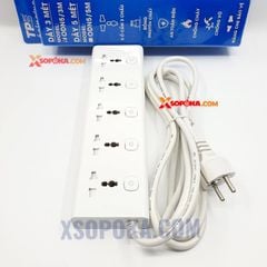 Ổ Cắm Điện 5 Lỗ 3 Chấu 5 Công Tắc Có Đèn Báo Nguồn TPE Tiến Phát