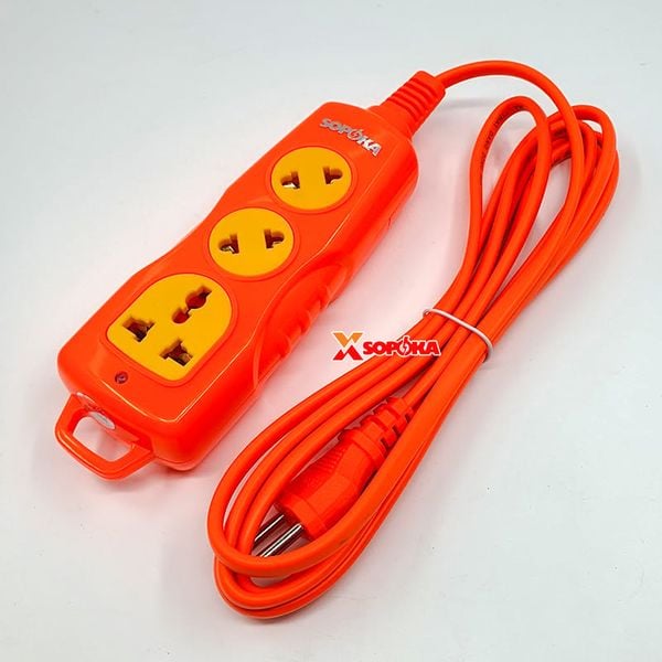 Ổ Cắm Điện 3 Lỗ Chéo Chịu Nhiệt Chống Va Đập 3000W 3C-3000W SOPOKA