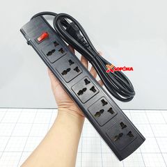 Ổ Cắm Điện 5 Lỗ 2200W Lõi Sứ Tự Ngắt Điện Khi Quá Tải 5T SOPOKA