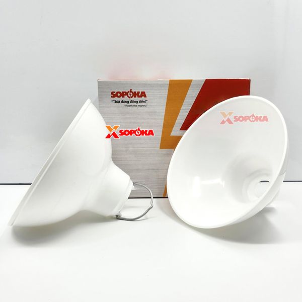 Chóa Đèn (Chao Đèn) Nhựa Có Móc Treo M280 Chống Vỡ Chống Mưa Chịu Nhiệt SOPOKA