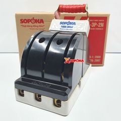 Cầu Dao Đảo Đế Sứ 3 Pha 100A 3P 2N 600V Màu Đen D37 SOPOKA