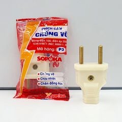Phích Cắm Điện Dương Chân Tròn 4 mm Chống Vỡ P3 SOPOKA