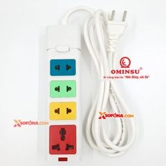 Ổ Cắm Điện 4 Lỗ 2500W 11.4A Dòng S 4ST-3/4ST-5/4ST-10 OMINSU