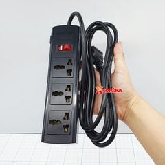 Ổ Cắm Điện 3 Lỗ Lõi Sứ Chống Cháy Tự Ngắt Điện Khi Quá Tải 2000W 3T SOPOKA