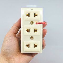 Ổ Cắm Điện Gắn Táp Lô 3 Lỗ T31 SOPOKA 2200W