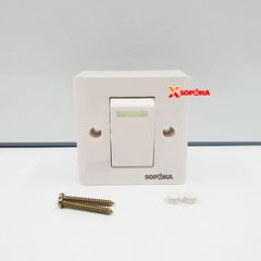 Công Tắc Đơn SOPOKA E1S – Chống Cháy, Có Dạ Quang, 5A 220V