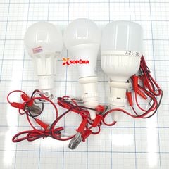 Bóng Đèn Led Dùng Bình 12V Liền Dây Kẹp Đui Vặn Xoáy E27 SOPOKA