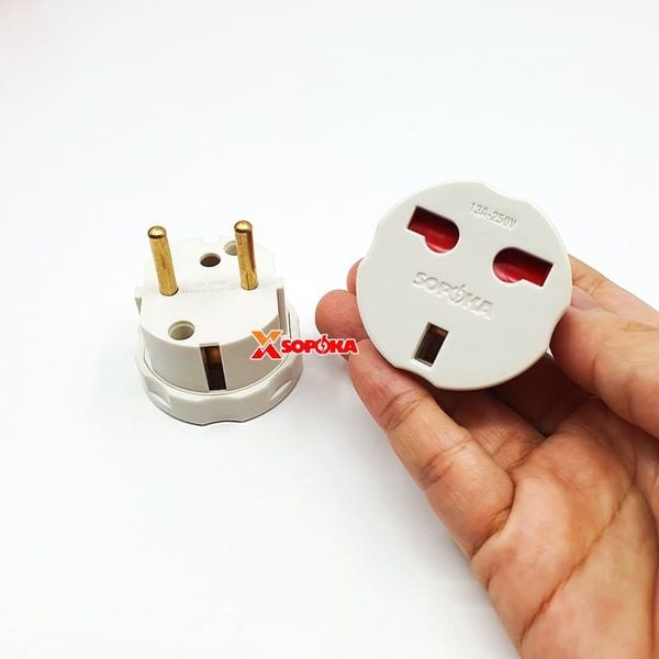 Đầu Chuyển Đổi UK Chuẩn Anh SOPOKA P16 – Adapter UK → VN