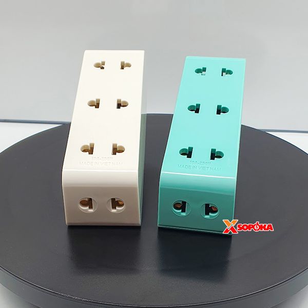 Phích Cắm Chia Điện 5 Lỗ Cổ Xoay Cao P26 SOPOKA