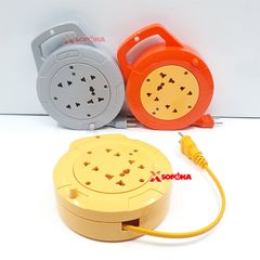 Ổ Cắm Điện Quay Cuộn Dây Tròn Chịu Tải 2200W Q45Y/ Q75Y Màu Vàng SOPOKA