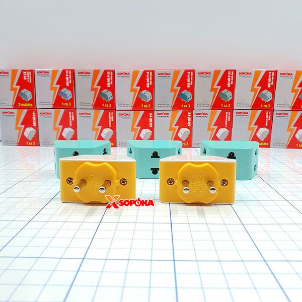 Đầu Nối Chia Điện 3 Cửa 2200W P11 SOPOKA