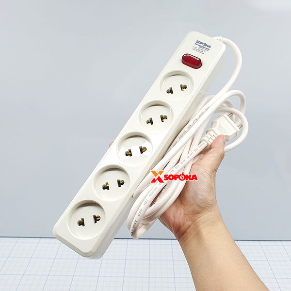Sản phẩm Ổ Cắm Điện 5 Lỗ Chéo Âm Lõi Sứ 2200W – 5L2 SOPOKA