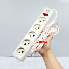 Ổ Cắm Điện 5 Lỗ Chéo Âm Lõi Sứ 2200W – 5L2 SOPOKA