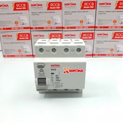 Aptomat Chống Giật 3 Pha 4 Cực RCCB 4P Chống Giật 63A 4P 30mA SOPOKA