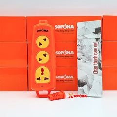 Ổ Cắm Điện 6000W Không Dây 3 Lỗ Chéo Siêu Chịu Tải 30A 3S-6000W+C SOPOKA