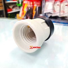 Đui Đèn Sứ Chịu Nhiệt Chịu Mưa Ngoài Trời Ren Xoáy E27 SU2 SOPOKA