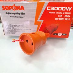 Phích Cắm Điện Âm Siêu Chịu Tải 3000W C3000W SOPOKA