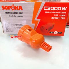 Phích Cắm Điện Âm Siêu Chịu Tải 3000W C3000W SOPOKA