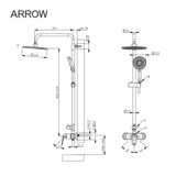 Vòi sen cây nóng lạnh Arrow AG3209CP