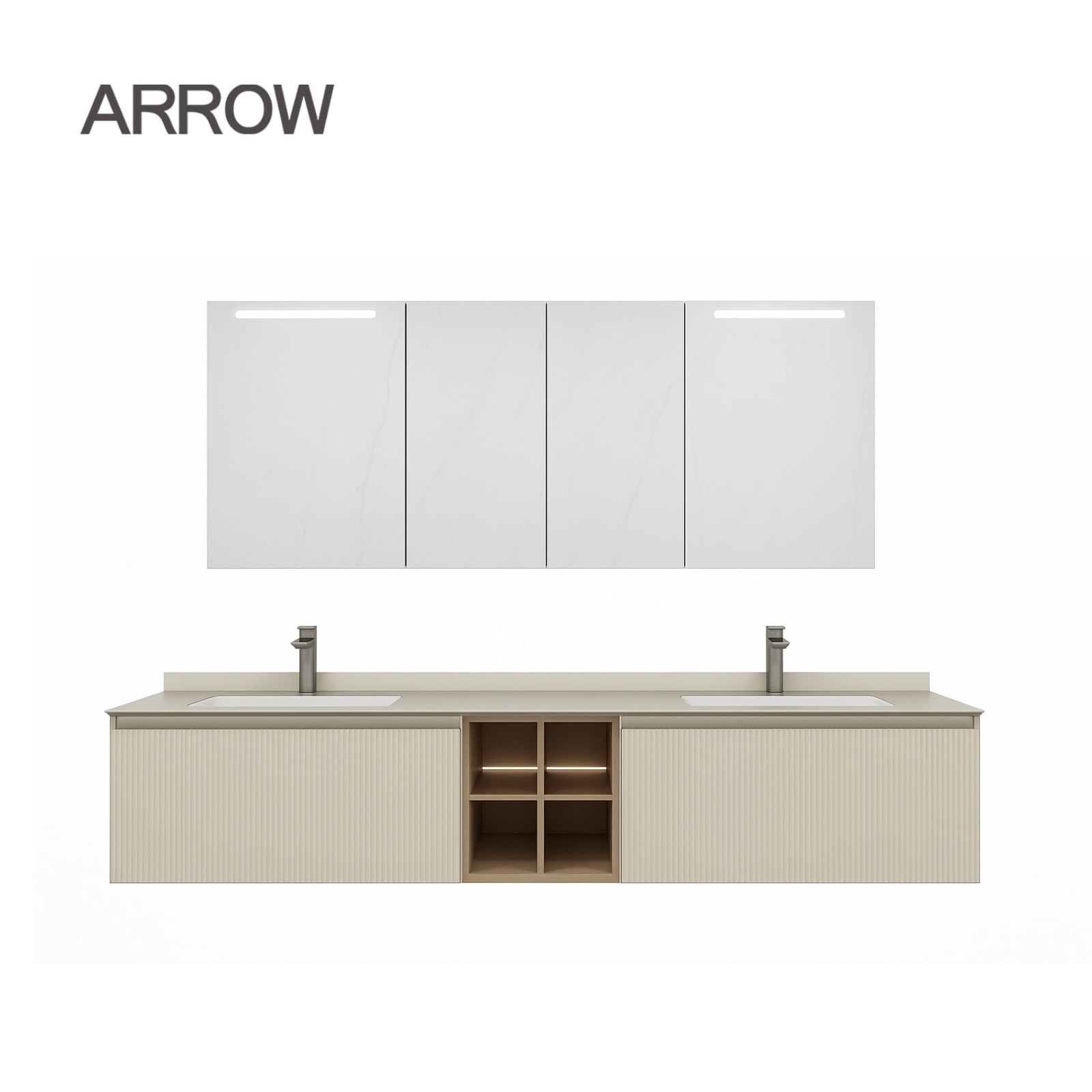 Bộ Tủ Lavabo Arrow A2001XY1/AP4035 và Tủ Gương Arrow A2001XY2