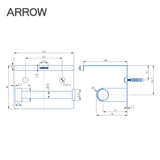 Hộp đựng giấy vệ sinh Arrow AGJ2507SM