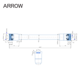 Dây vòi xịt vệ sinh Arrow AH39F002MB