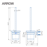 Bộ cọ vệ sinh Arrow AGJ2509SM
