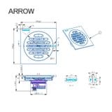Phễu thoát sàn Arrow AF5125ACP