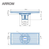 Phễu thoát sàn Arrow AF51820CP