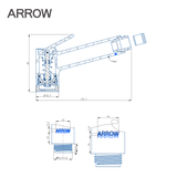 Tay cầm vòi xịt vệ sinh Arrow AHQ53001CP