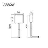 Két nước xí xổm Arrow AS202