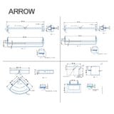 Bộ phụ kiện phòng tắm Arrow AGJ874TZ-GGA