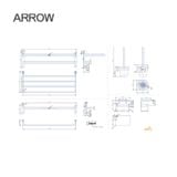 Bộ phụ kiện phòng tắm Arrow AGJ609ATZ-M
