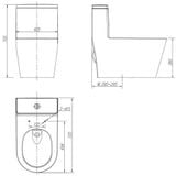 Bồn cầu một khối Arrow AB11029M/PG026-ZPA