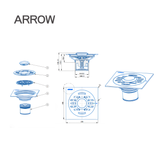 Phễu thoát sàn Arrow AF51811BMSS