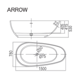 Bồn tắm cao cấp Arrow A1779TQ