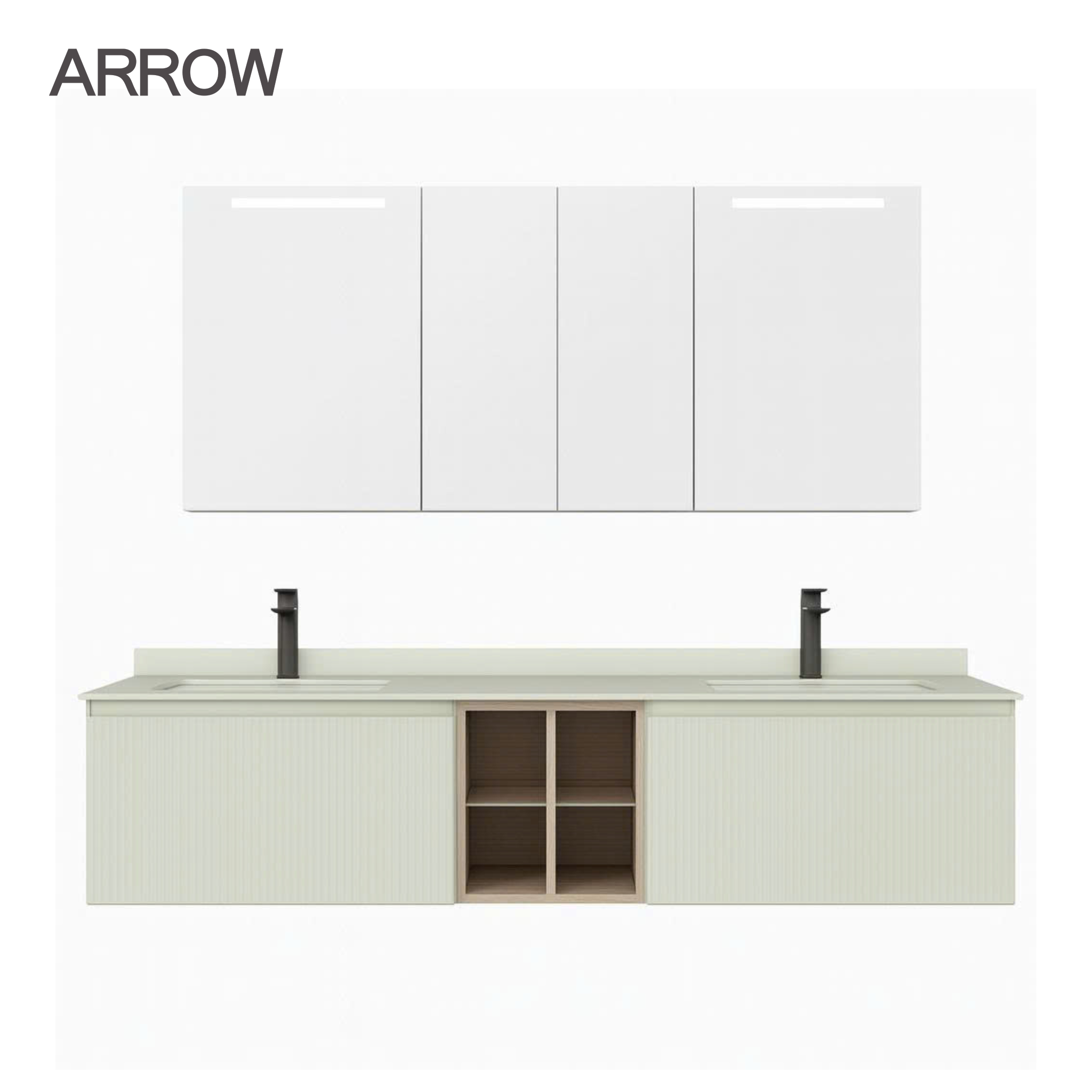 Bộ Tủ Lavabo Arrow A2001LY1/AP4036 và Tủ Gương Arrow A2001LY2