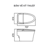 Bồn cầu thông minh Arrow AB1033-SM
