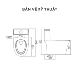 Bồn cầu một khối Arrow AB11009/PG003-ZPA/TW01-300