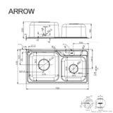Chậu rửa chén Arrow AF5506