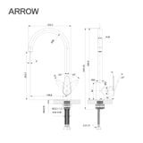 Vòi bếp nóng lạnh Arrow ACY11W23CP