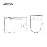 Bồn cầu thông minh Arrow AD833A-1M