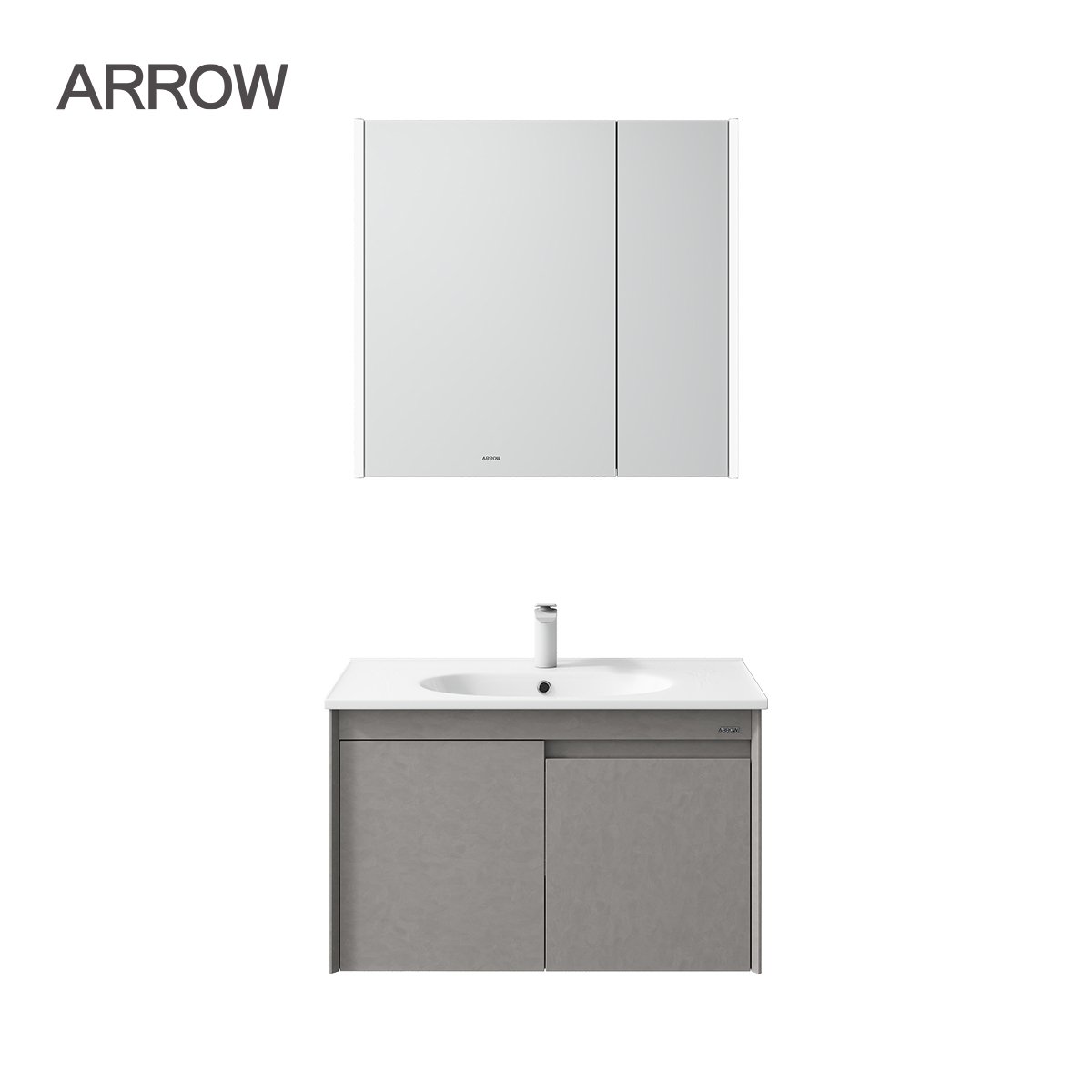 Bộ Tủ Lavabo Arrow ADGMD10G31009H-C/AP31009H và Tủ Gương Arrow AMJD10G31009H-C