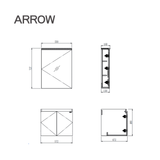 Bộ Tủ Lavabo Arrow ADGMD6G31003D-JX/AP31003D và Tủ Gương Arrow AMJD6G31003D-JX