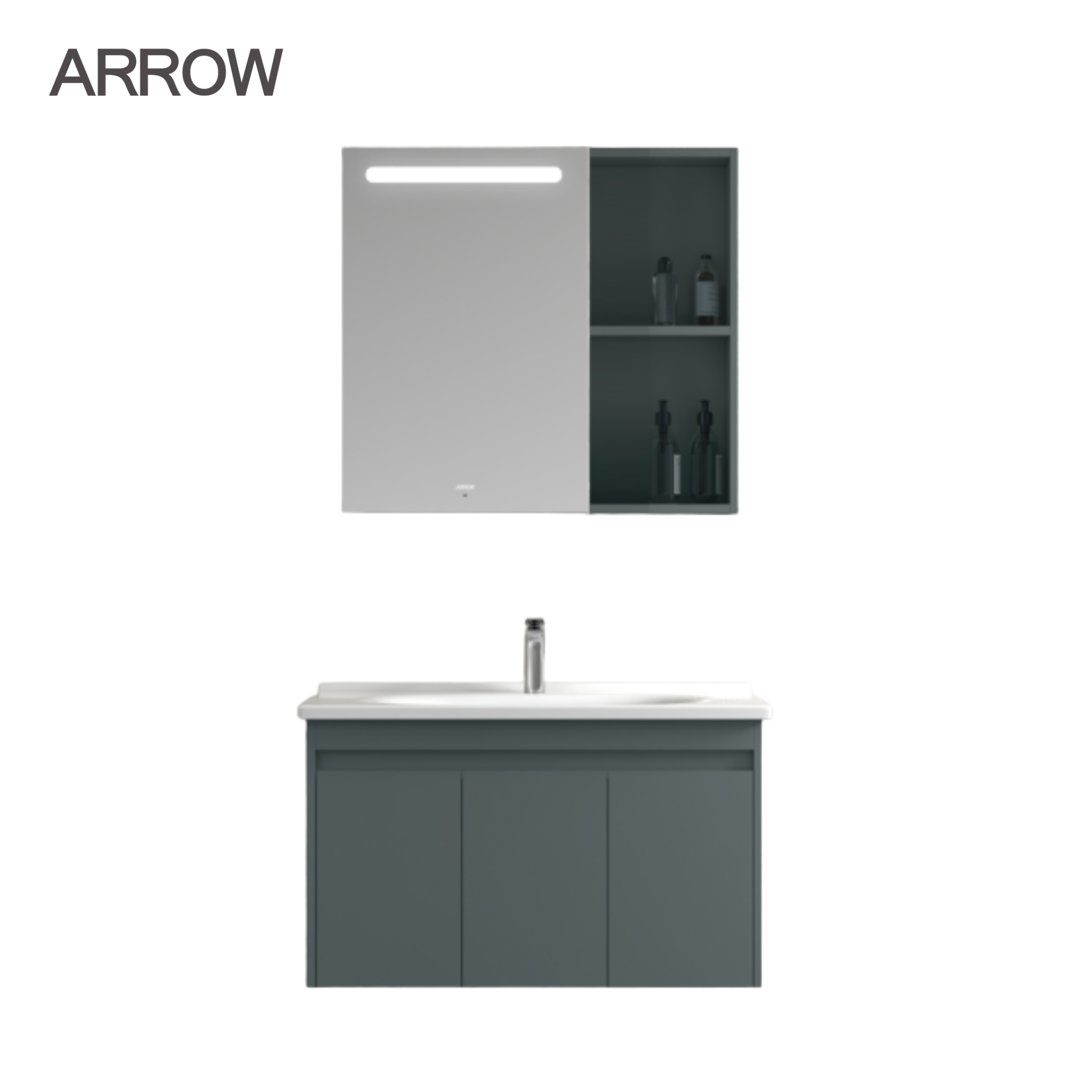 Bộ Tủ Lavabo Arrow ADGMD8G31009F-D/AP31009F và Tủ Gương Arrow ADGMD8G31009F-D